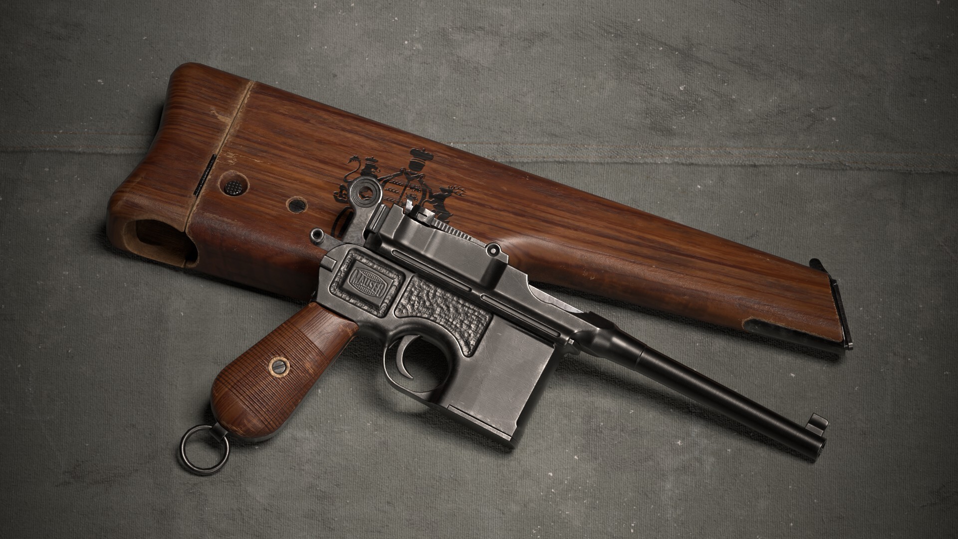 ArtStation - Mauser C96 with a Buttstock/Holster