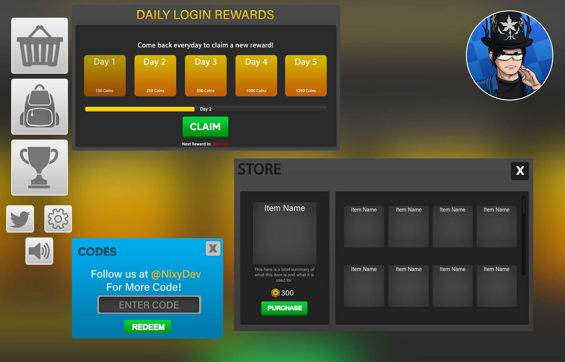Artstation roblox user interface personal artwork