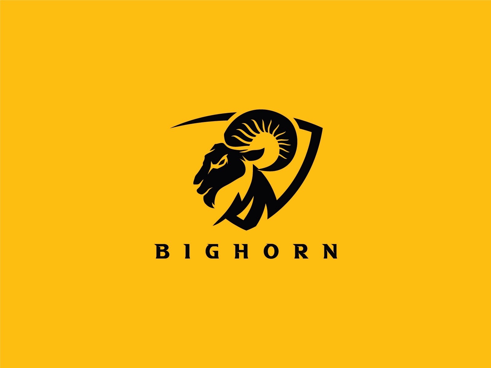 Hussnain Graphics - Bighorn Logo For Sale, image size:1600x1200