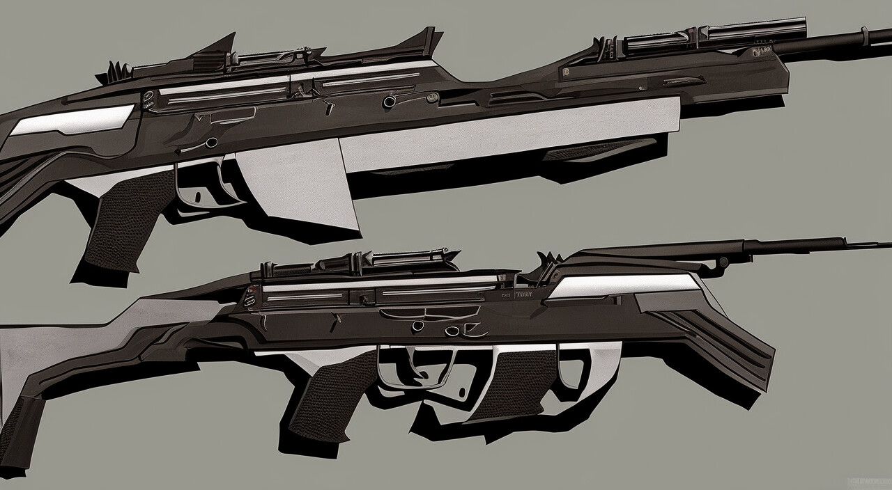 ArtStation - Ak-47 from future in fictional style