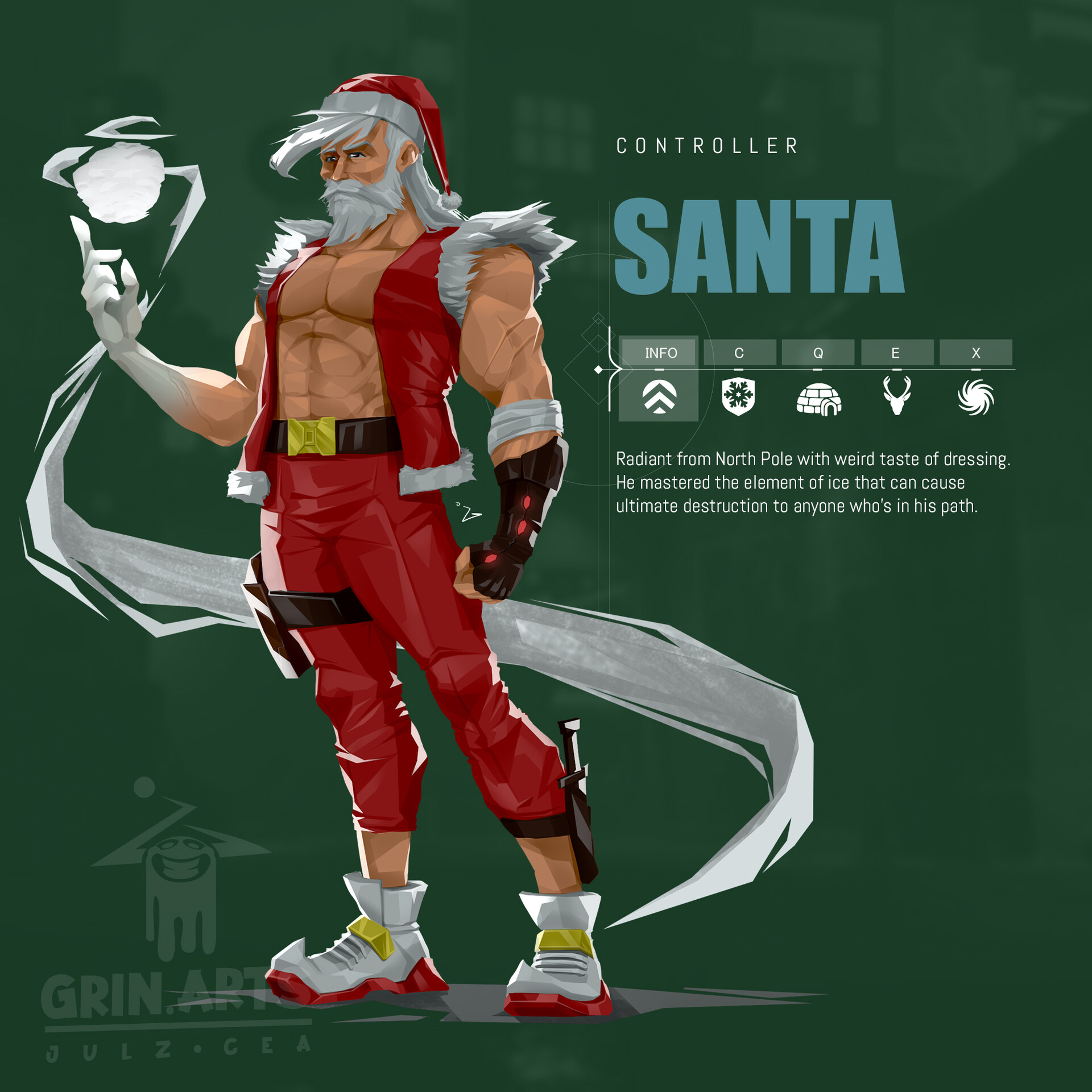 ArtStation SANTA Valorant Agent