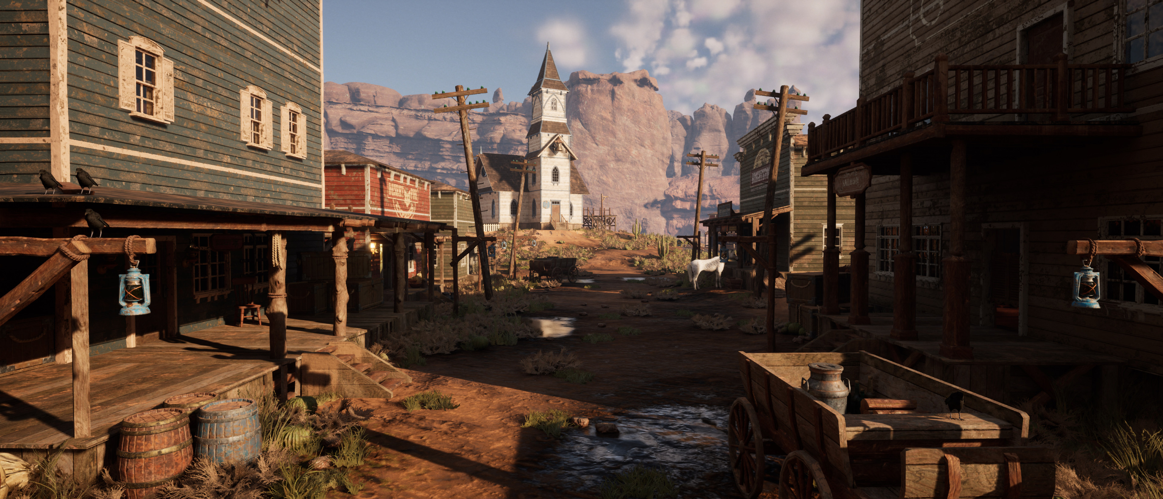 ArtStation - Western Town [UE5 Level Art]