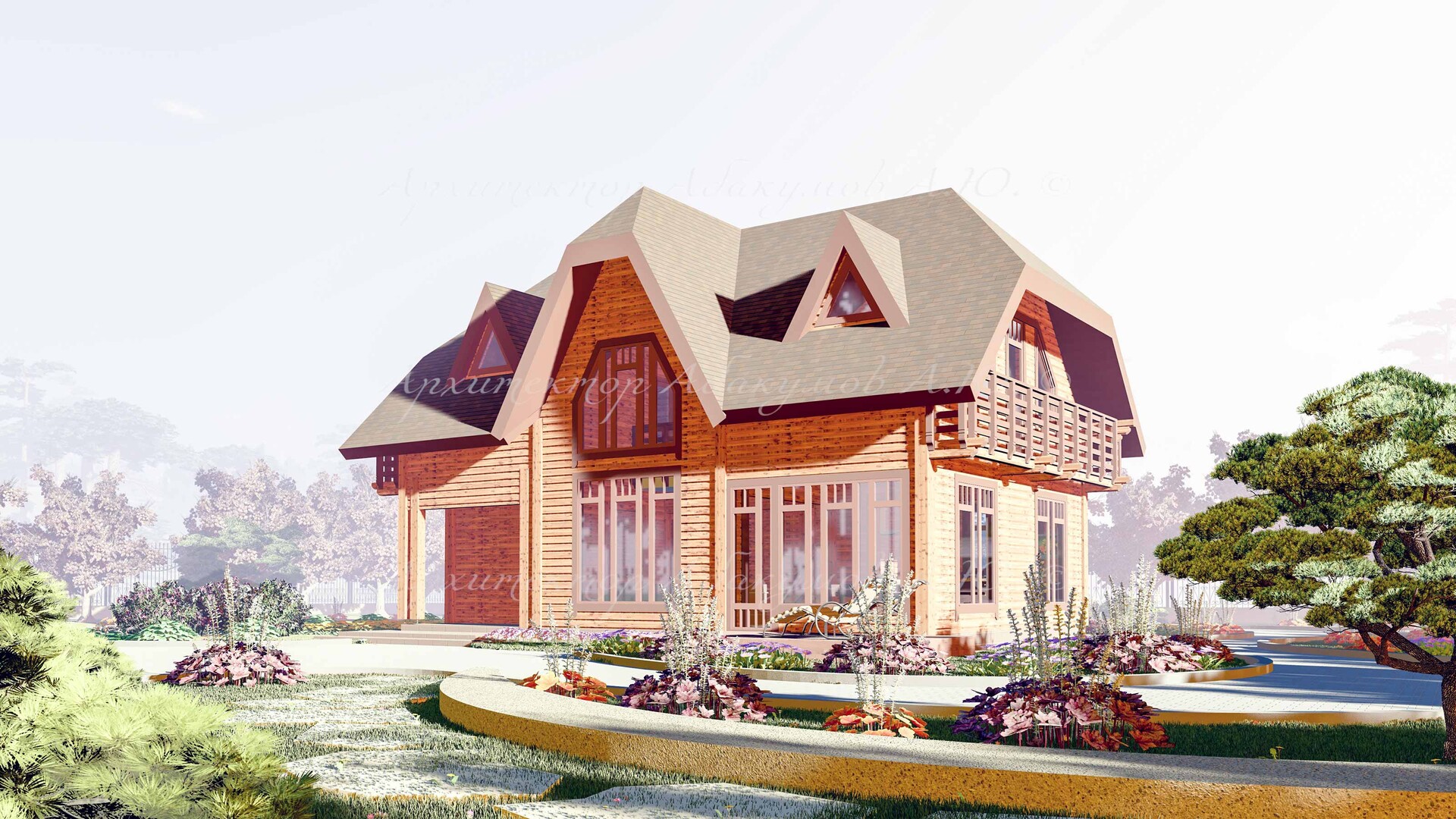 ArtStation - Реализованный проект загородной дачи