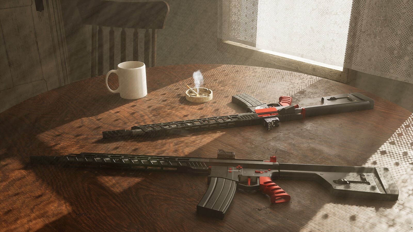 Project Flutterbeam weapons - Bulldog Rifle (Dylan Avellaneda) - Render by Ronald Dice