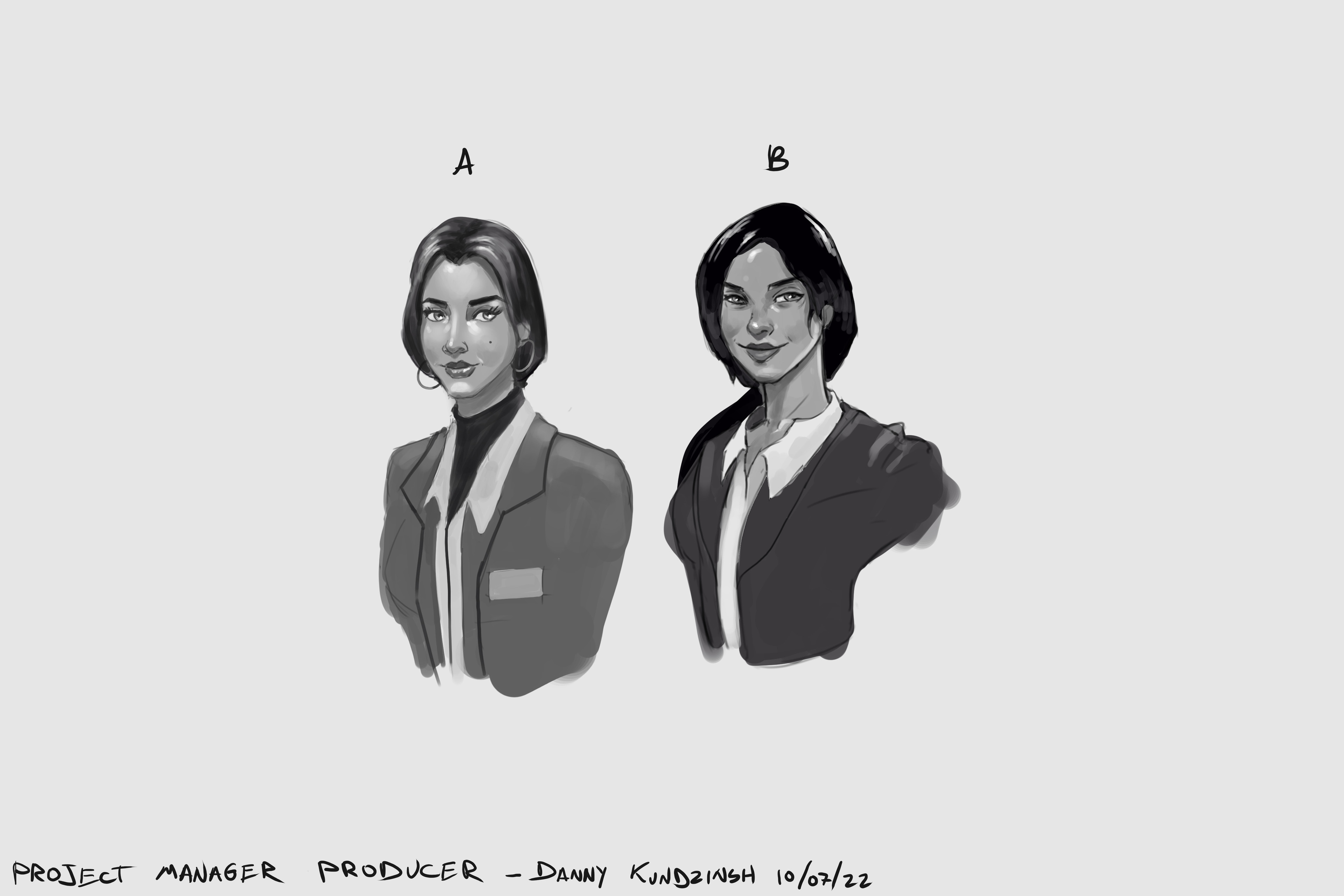Project manager exploration sketches 