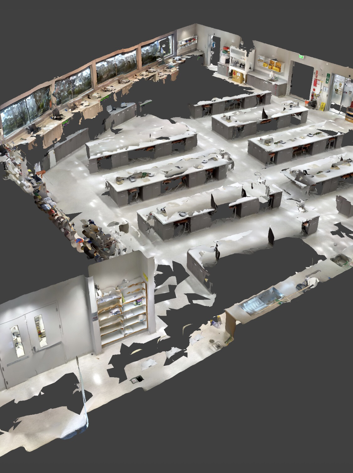 Photogrammetry collected of the entire labratory. 