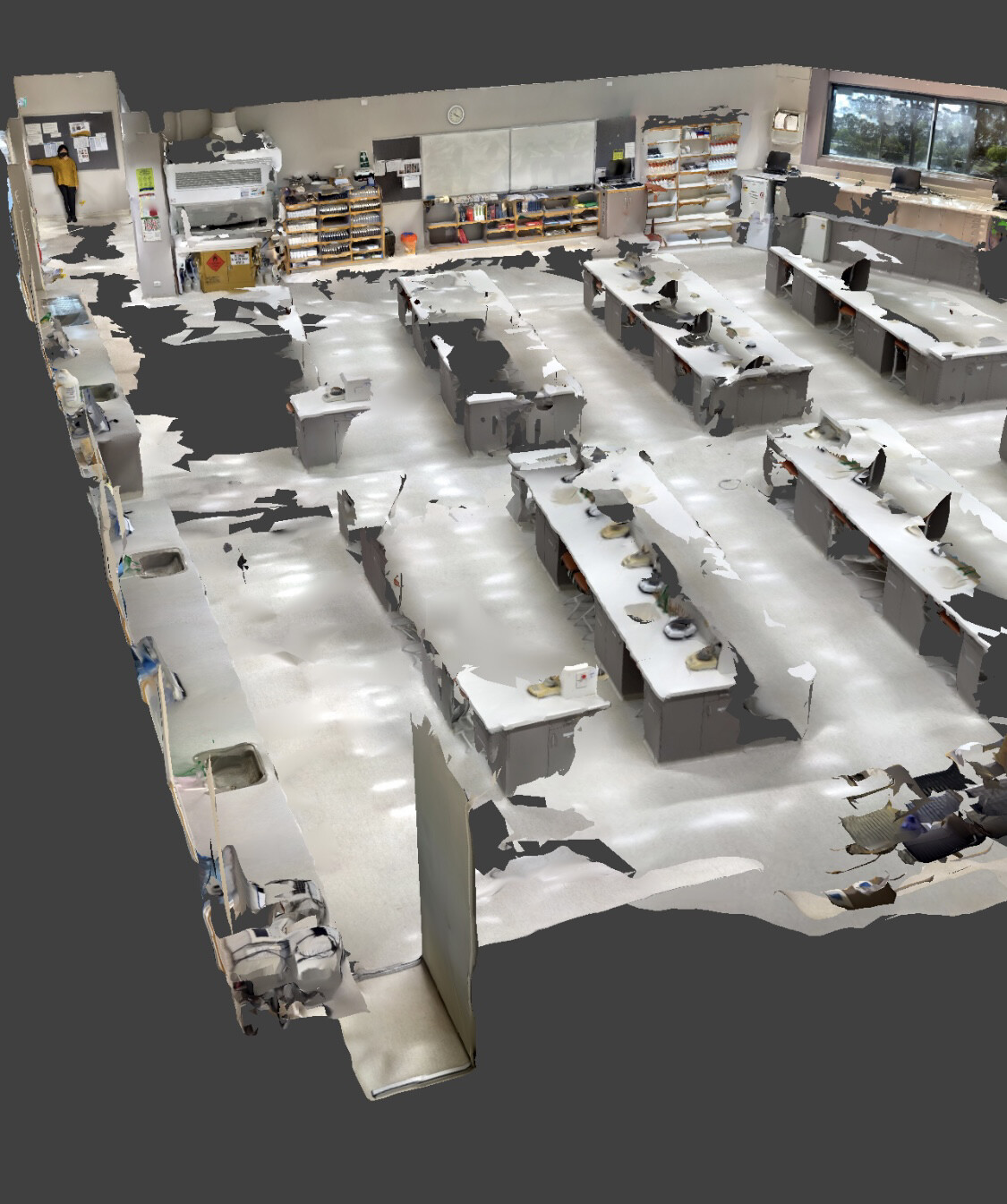 Photogrammetry collected of the entire labratory. 
