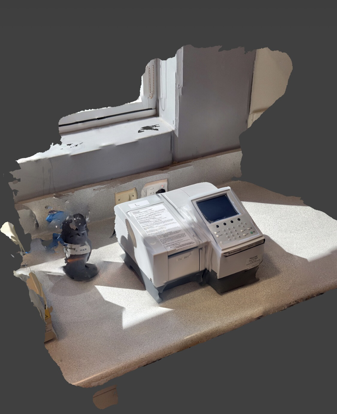 Photogrammetry collected of a piece of machinery.