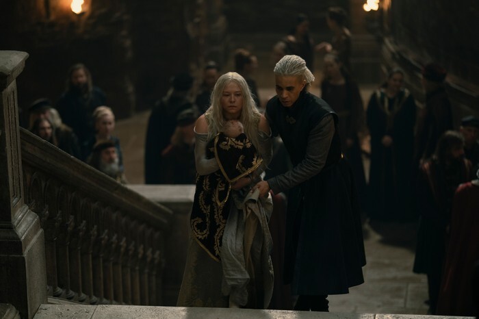 A key scene in the show where Rhaenyra endures a long walk through the castle, the Staircase being a main feature