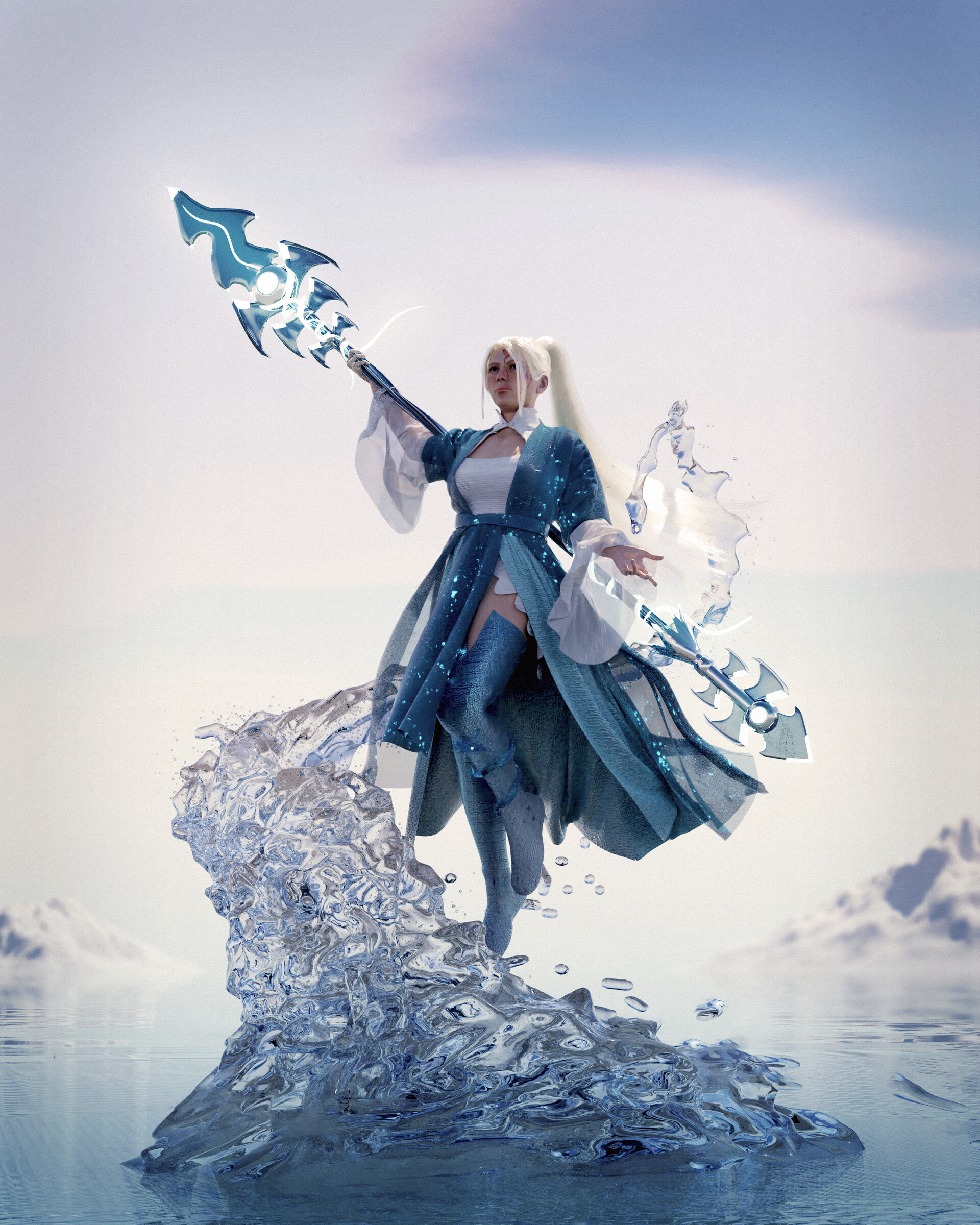 ArtStation - Water Girl Splash