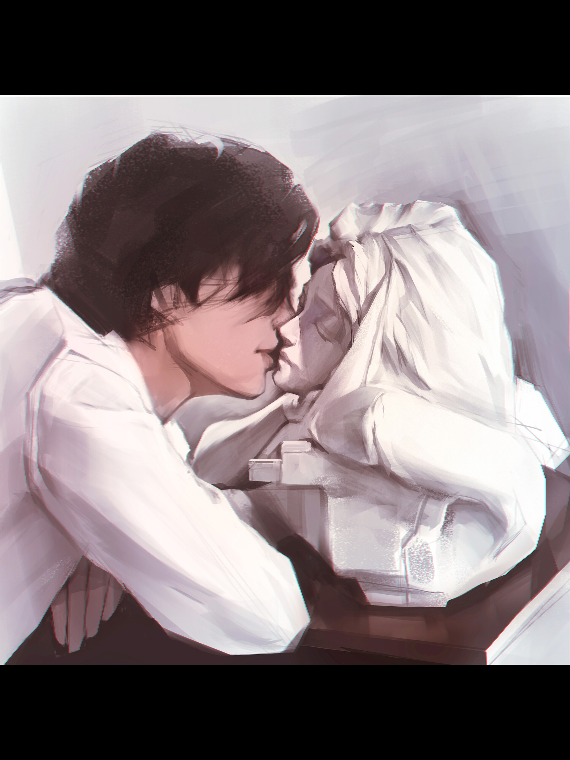 ArtStation Kissing art