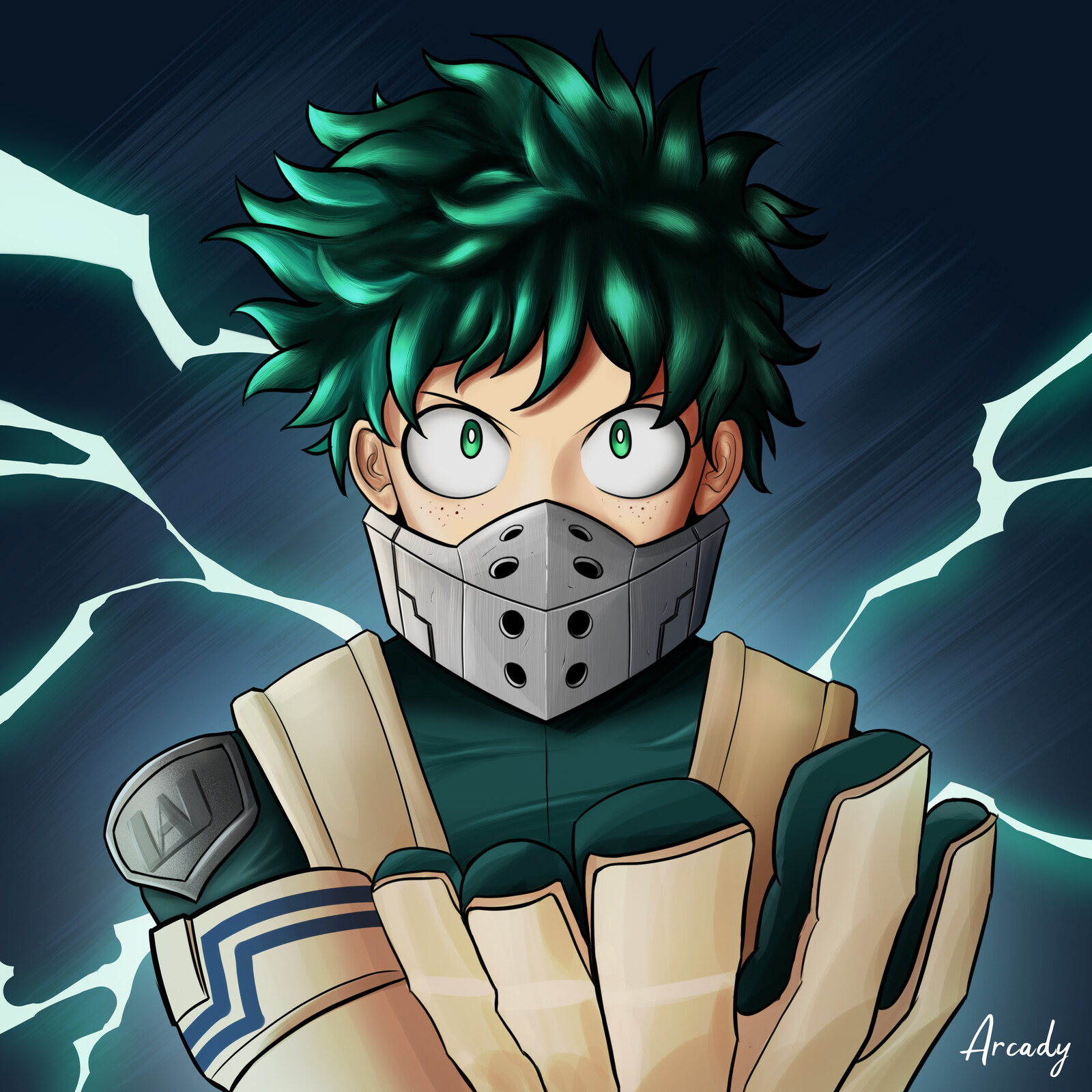 The Arcady Vibes - Izuku Midoriya Digital Art - Arcady