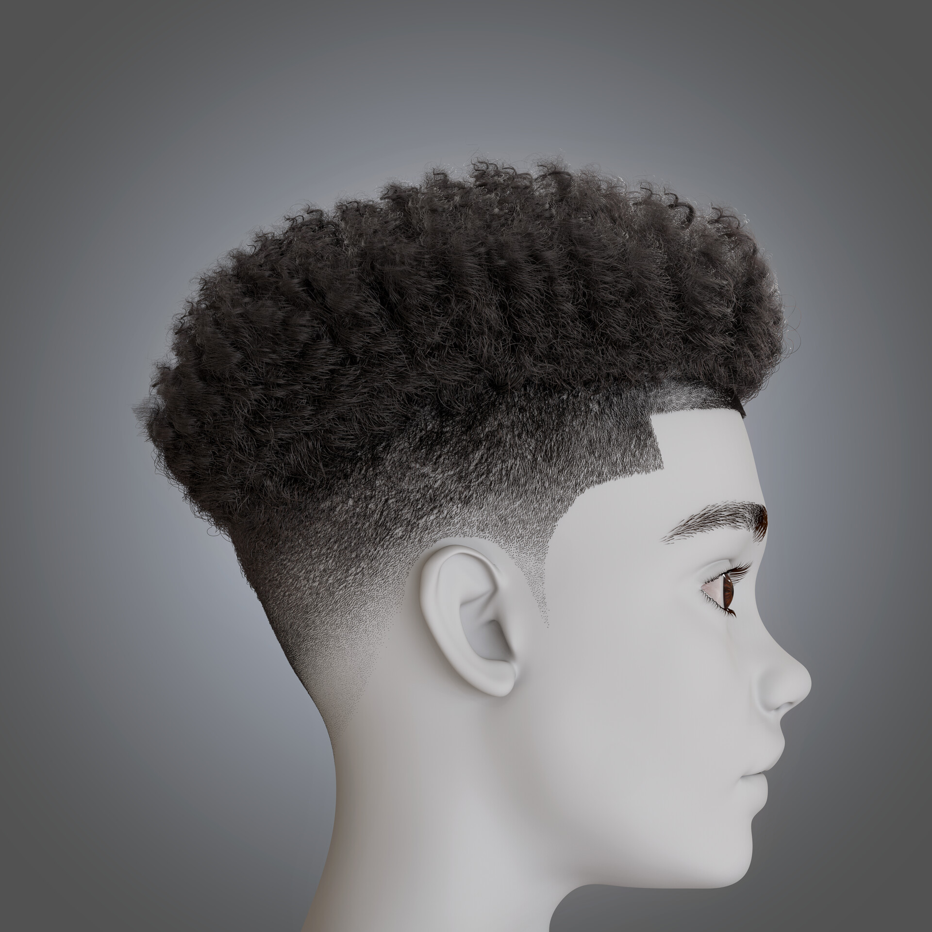 Drop Fade Back View