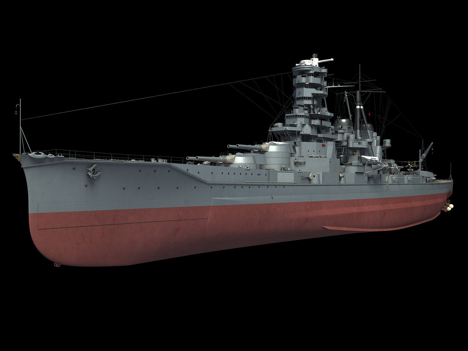 ArtStation - Japanese battleship Kirishima