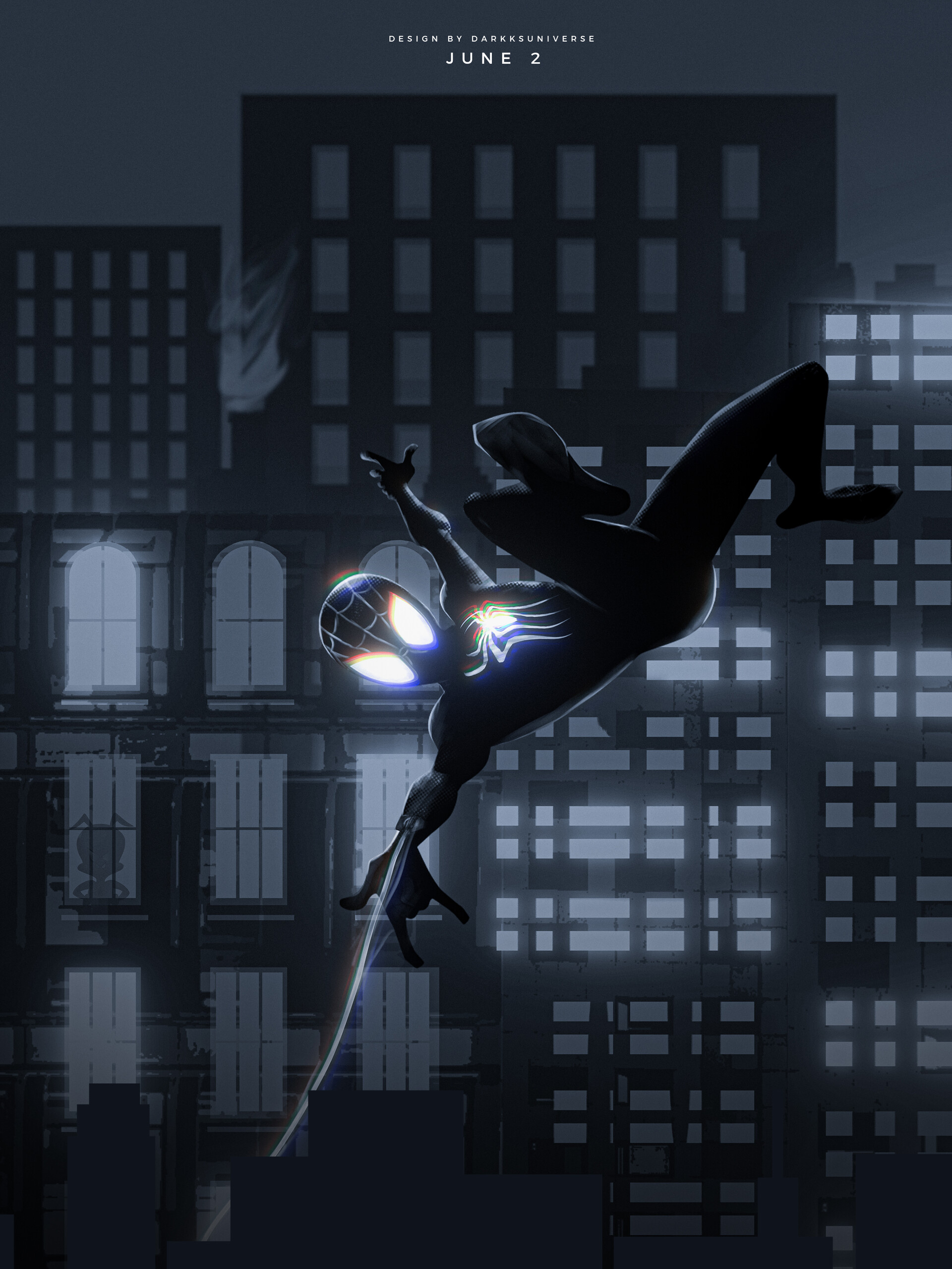 ArtStation Spiderman Across The SpiderVerse Black Suit Concept