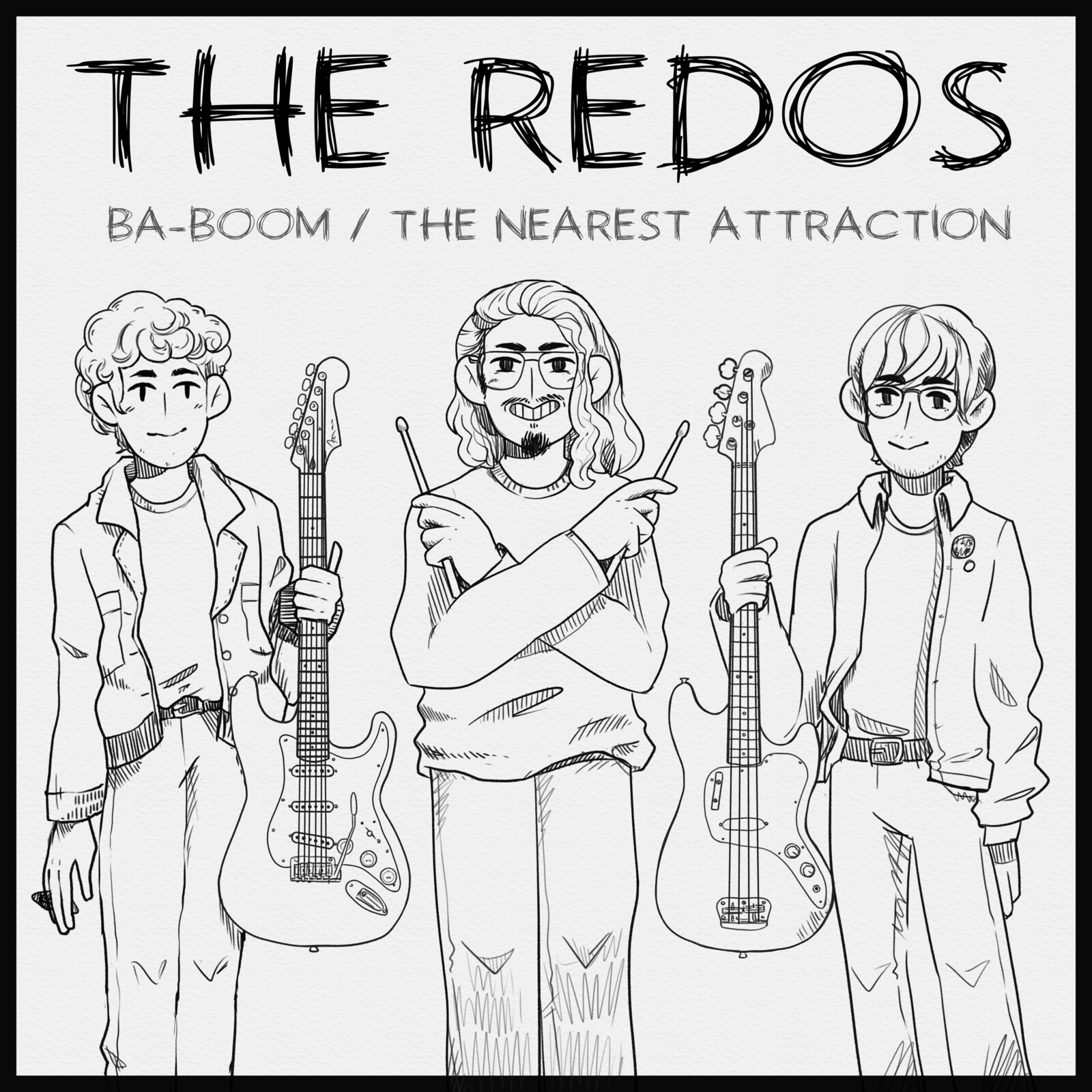 12/2022, album art for Bethlehem-based band The Redos.