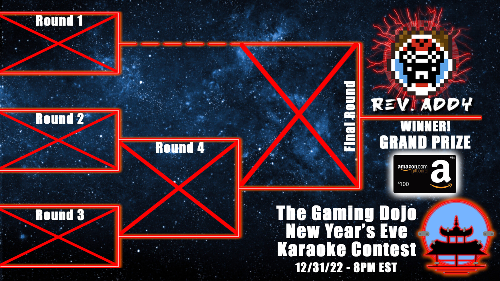 Gaming Dojo 2022 Karaoke Contest Stream Giveaway Bracket #4