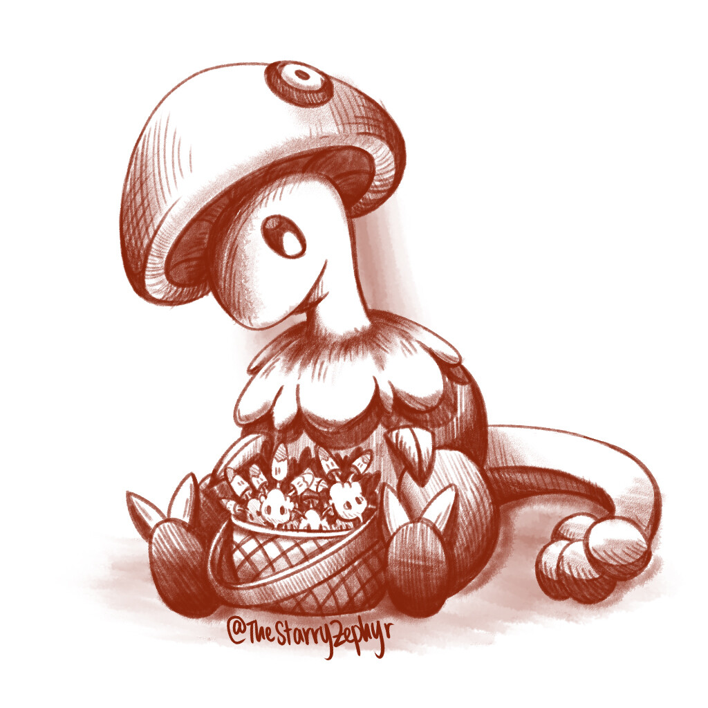 ArtStation Breloom & Morelull fanart