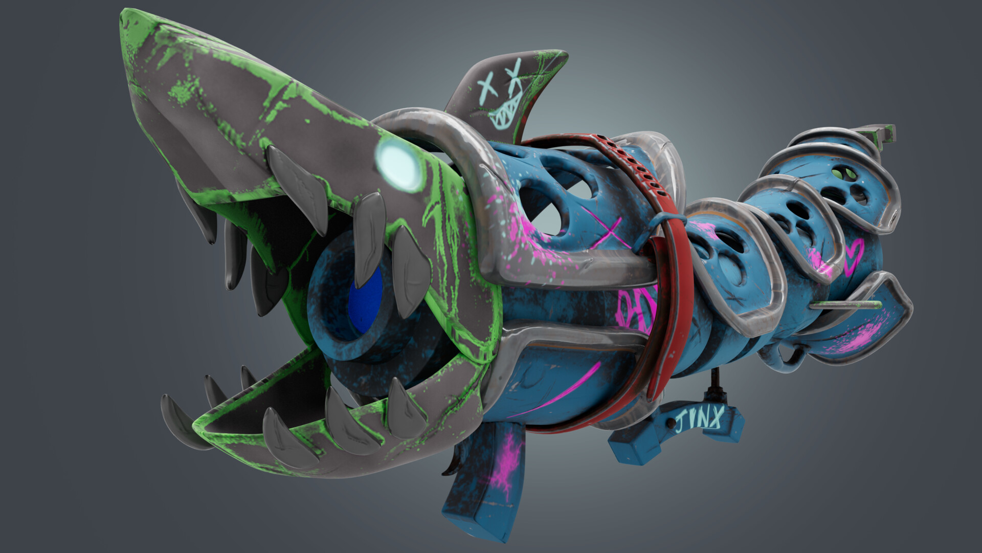 ArtStation Jinx Arcane Fishbones