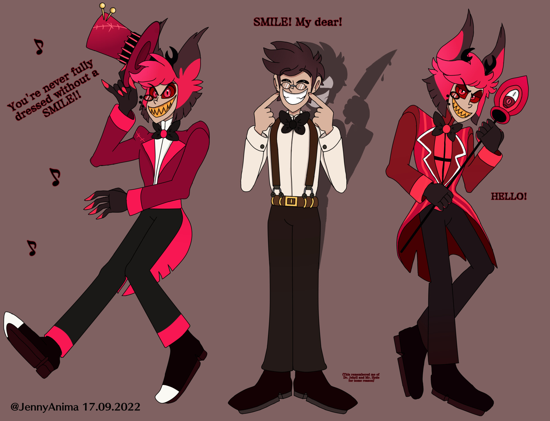 Artstation three versions of alastor