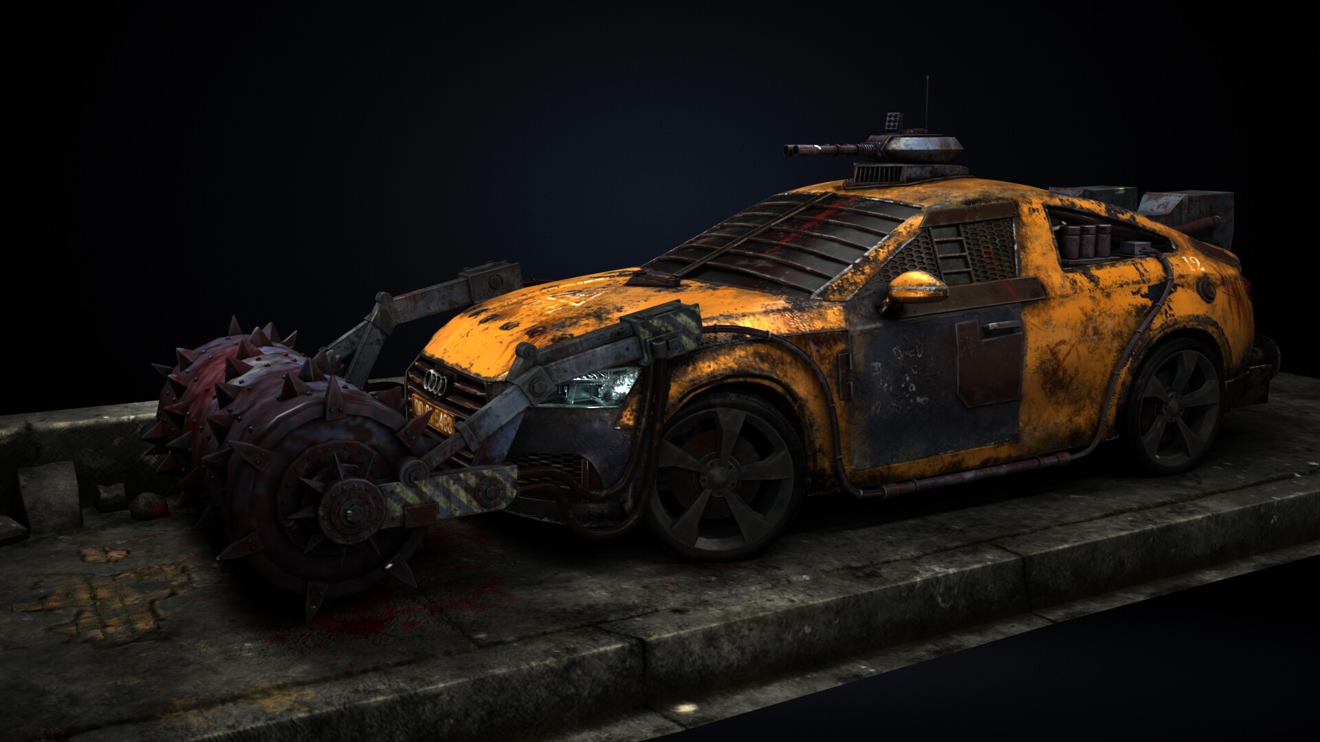 ArtStation Zombie apocalypse car concept