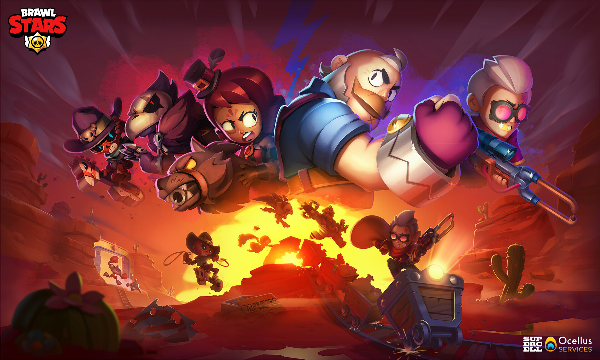 ArtStation - BRAWL STARS Loading Screen illustration