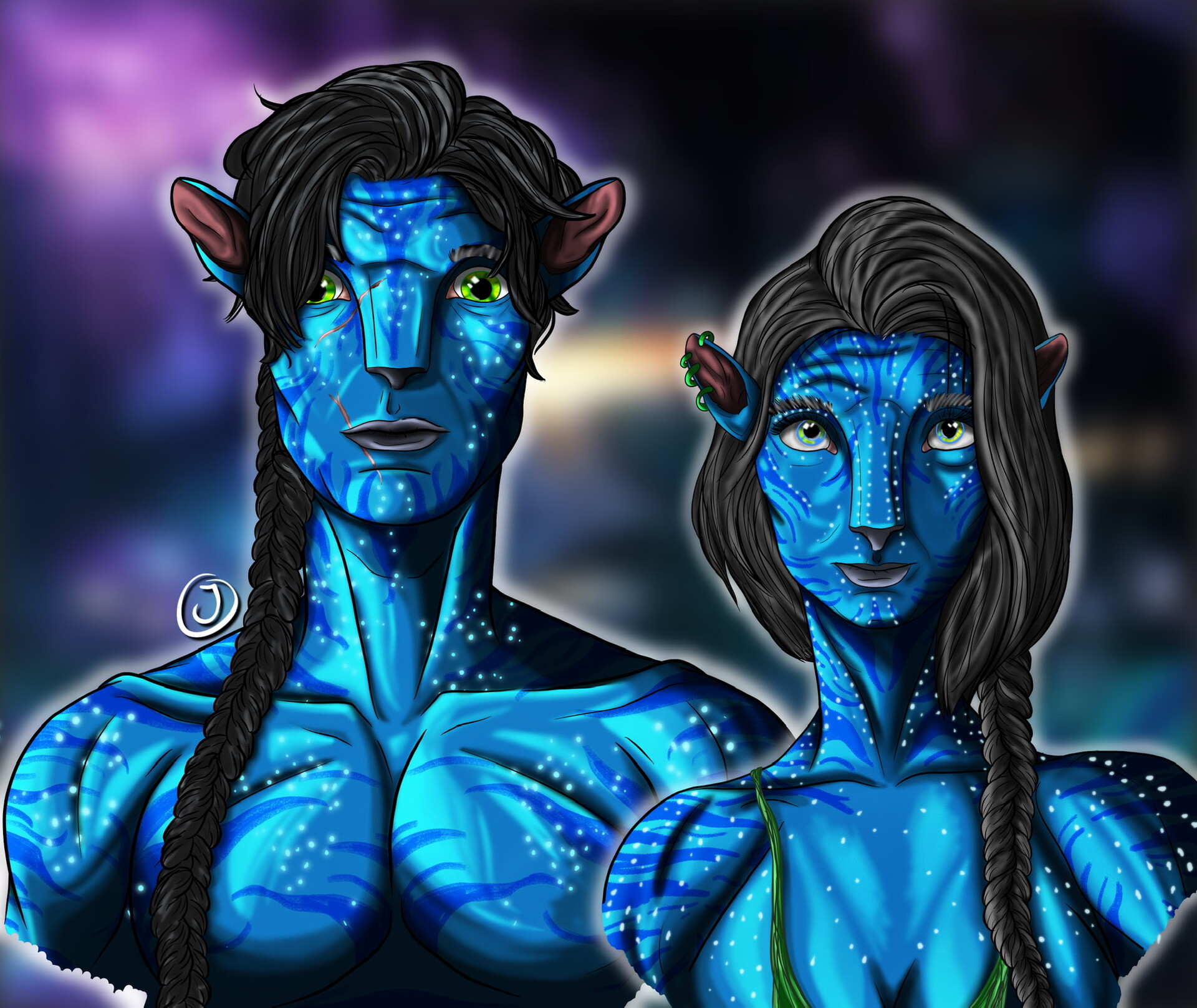 ArtStation Me and my girlfriend as avatars