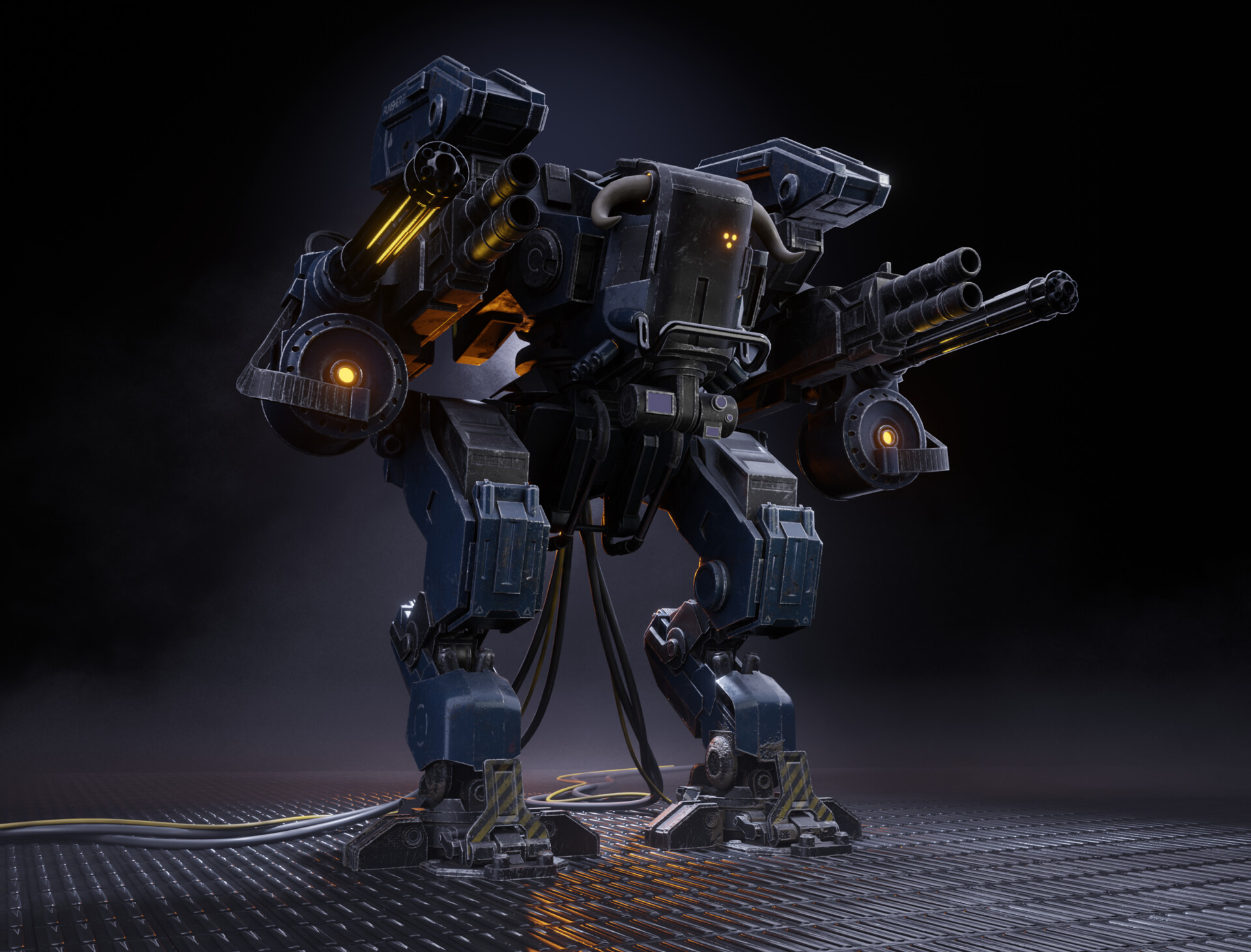 ArtStation - Kaino 3D school - mech