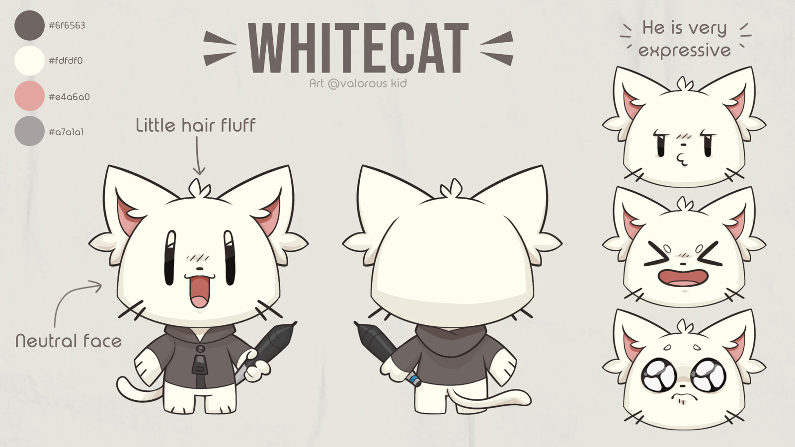 Character/Mascot designed for pro OSU player WhiteCat 