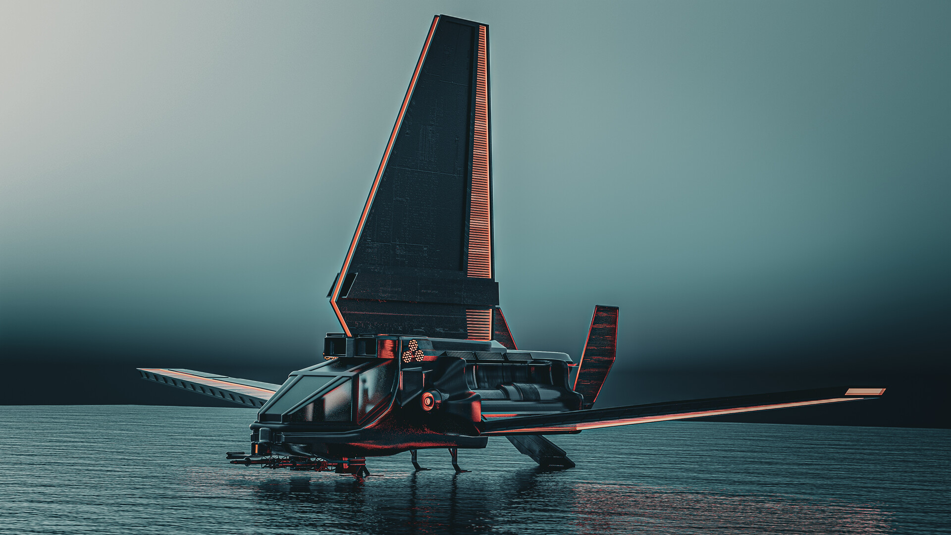ArtStation Imperial Gunship Concept
