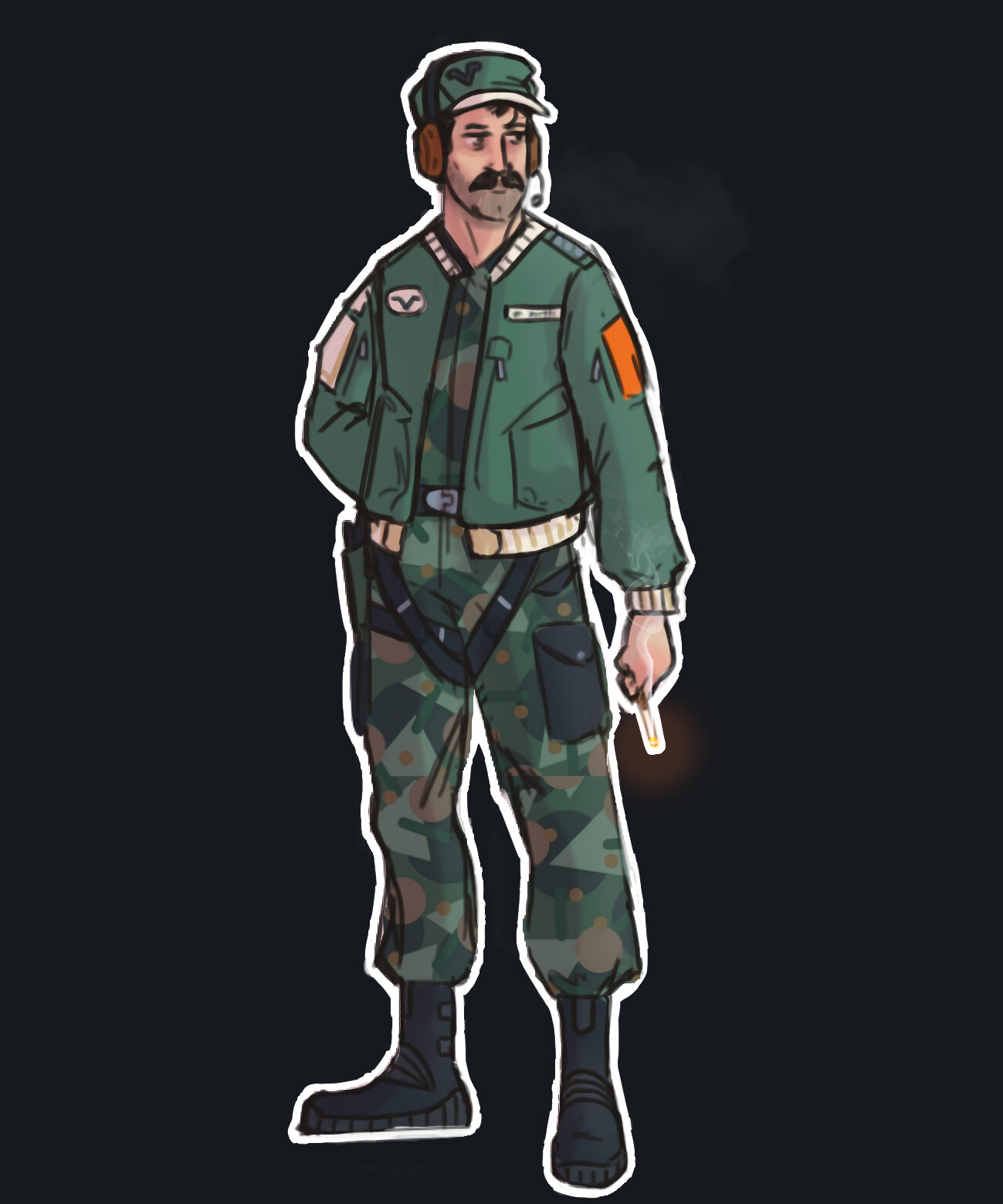 Military Fauji Game ArtStation Cassette Futurism Sci-Fi Army Officer