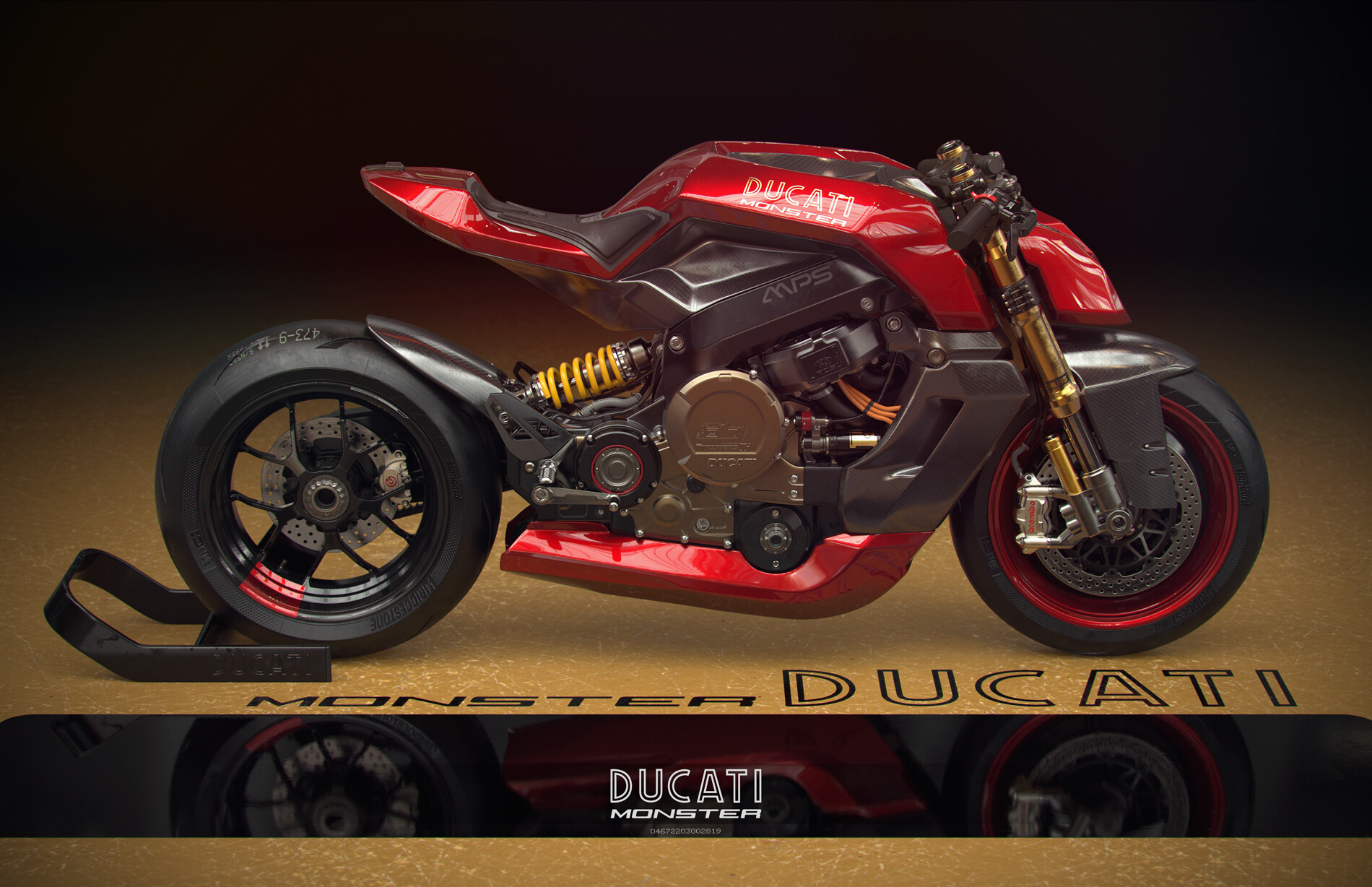 Ducati monster best sale art