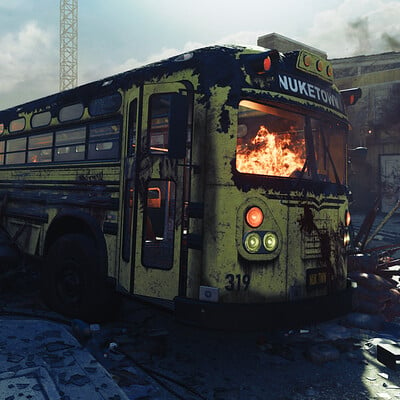 Call Of Duty Black Ops IV: Alpha Omega | School bus