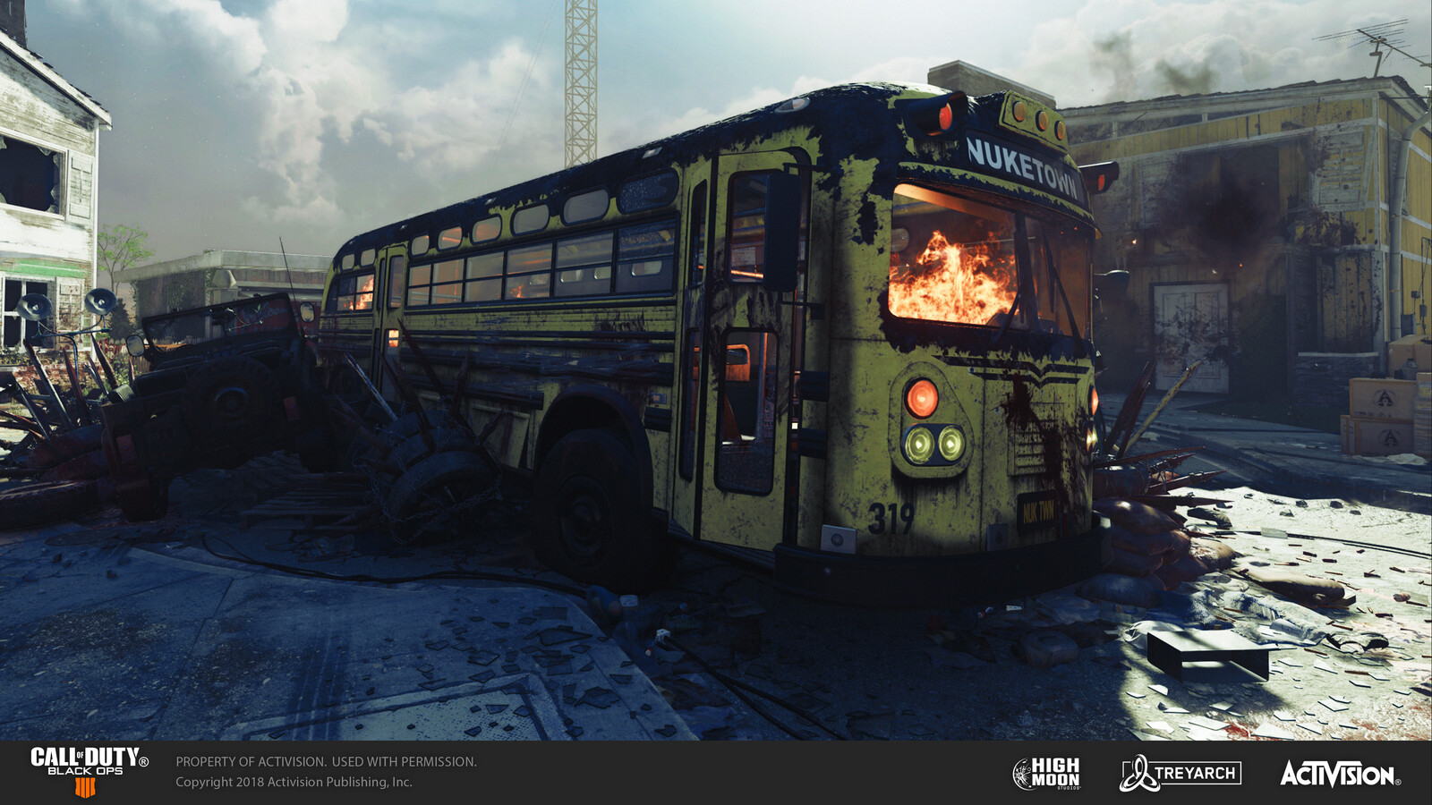 Call Of Duty Black Ops IV: Alpha Omega | School bus