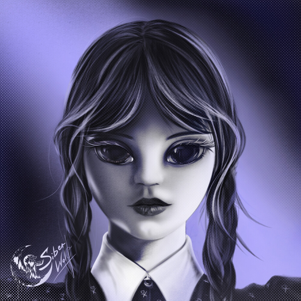 ArtStation - WEDNESDAY ADDAMS (FANART)