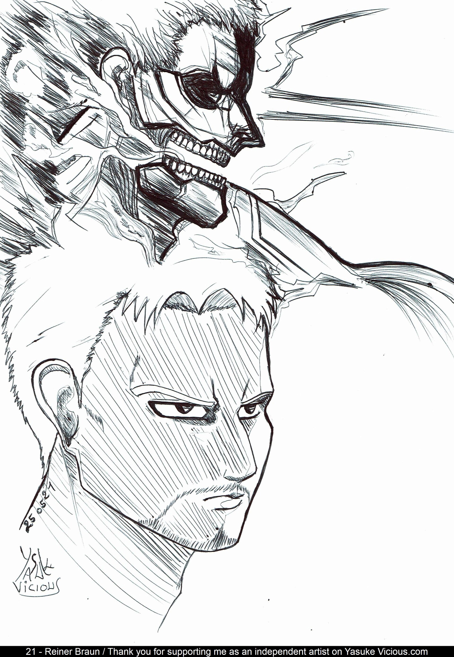 Reiner Braun X Reader