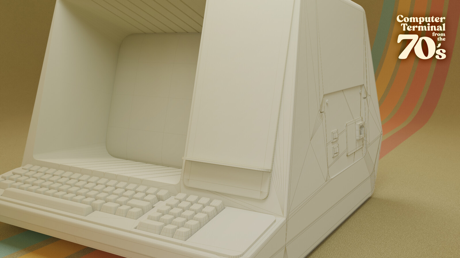 high poly wireframe