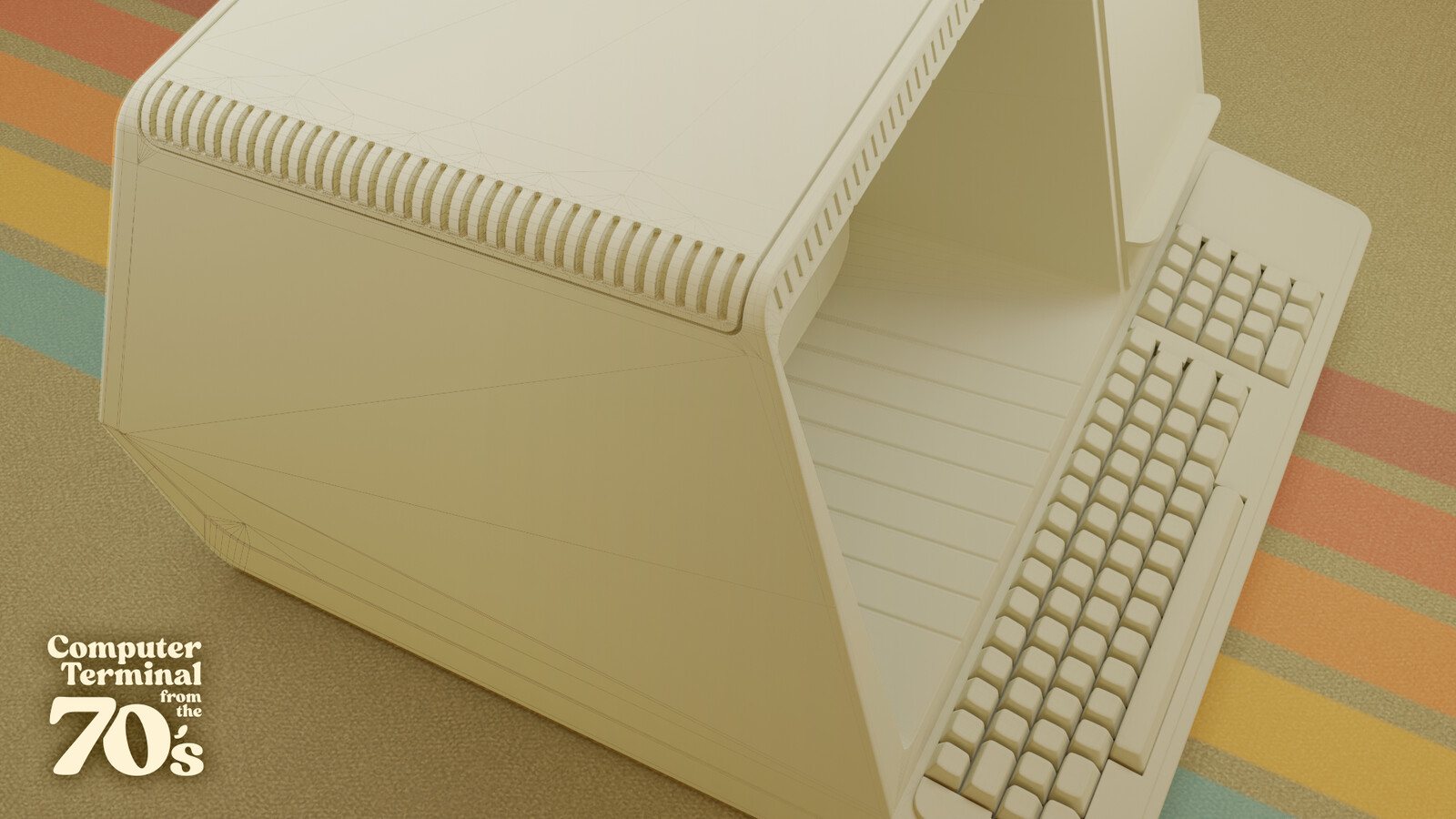 high poly wireframe