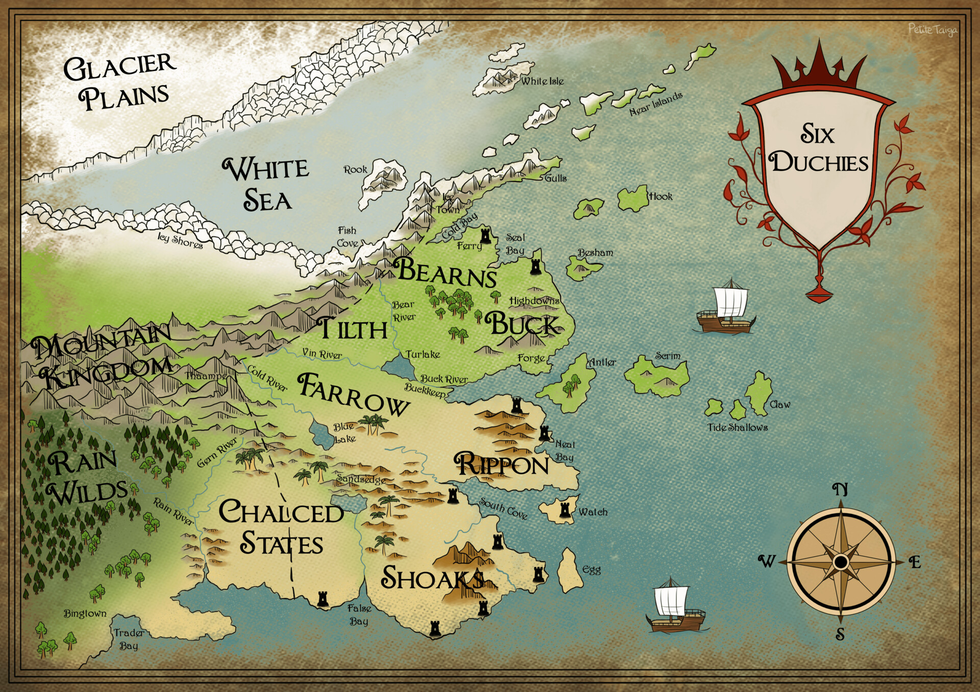 ArtStation - Six Duchies Map