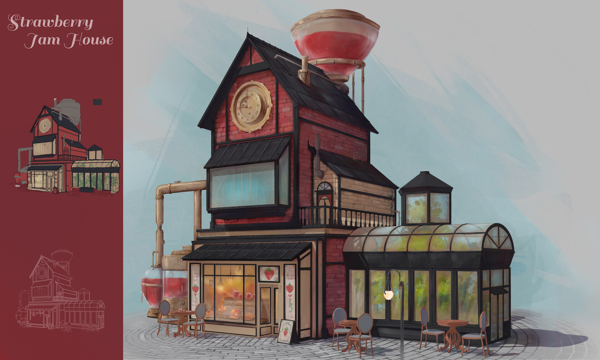 ArtStation Strawberry Jam House