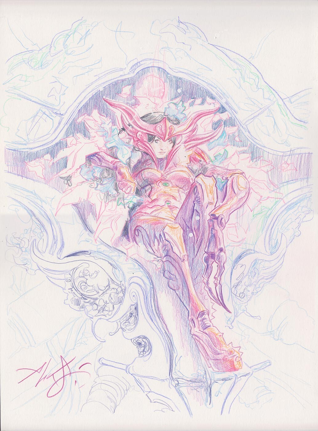 Color pencils study