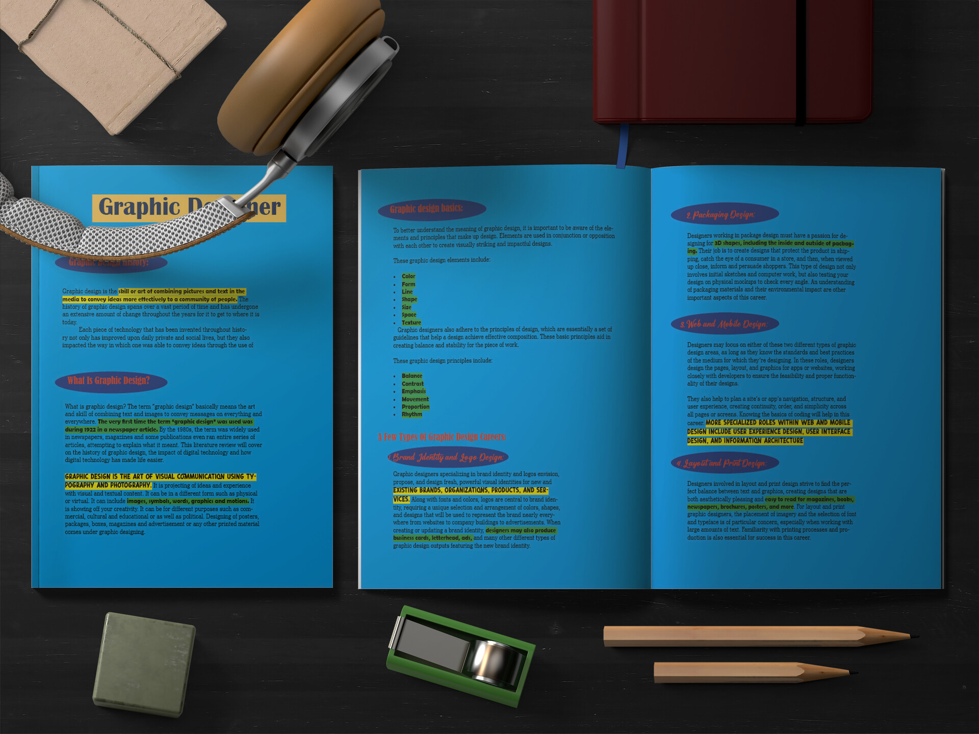 ArtStation Text Highlighting Using Indesign