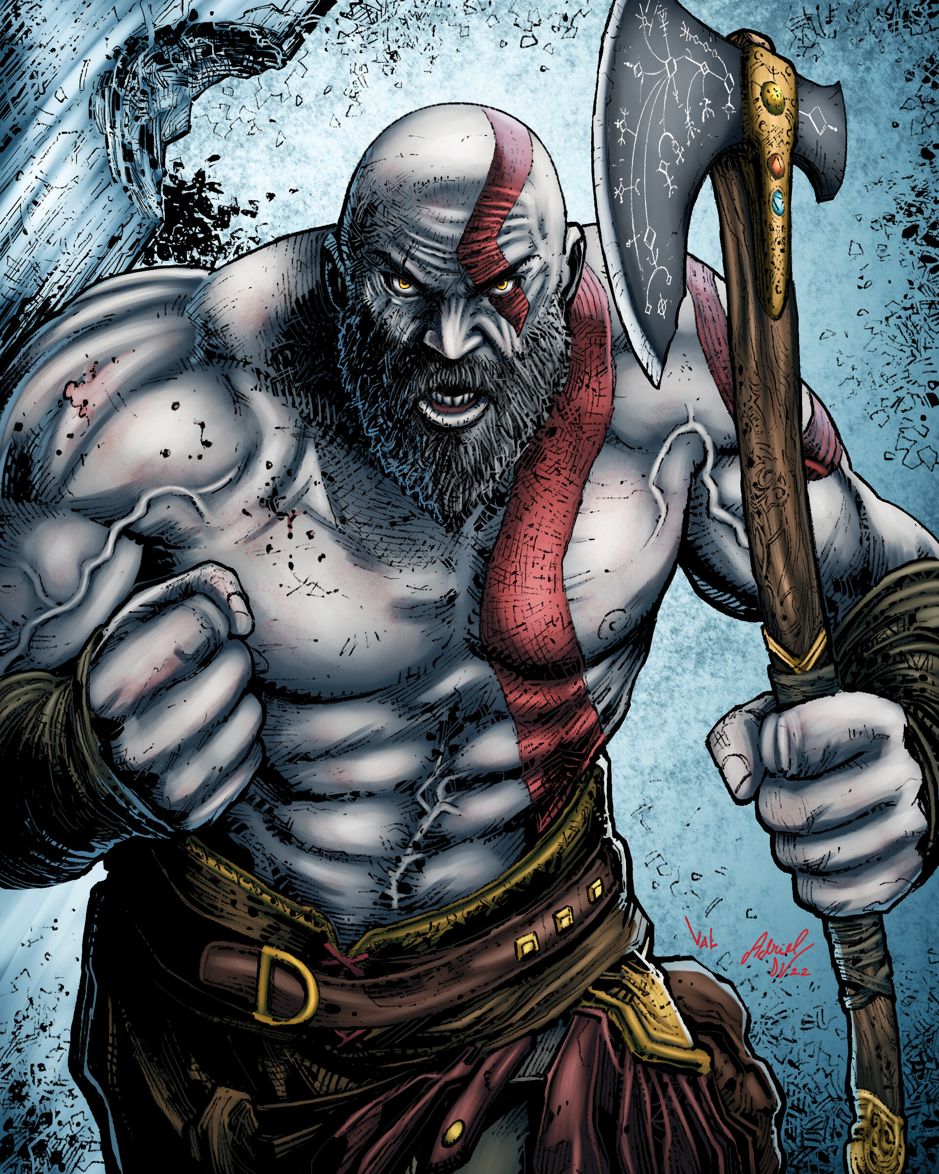 ArtStation Kratos COLORS sample