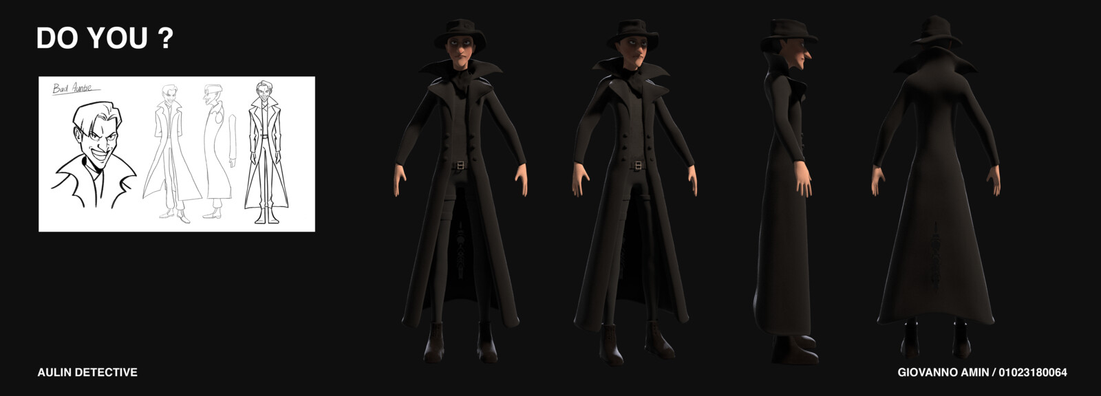 Character_Bad Auntie_Detective Costume