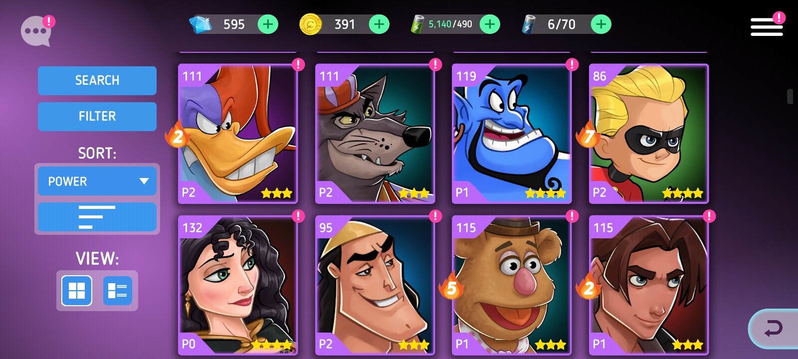 Roles for my characters - Hero Concepts - Disney Heroes: Battle Mode