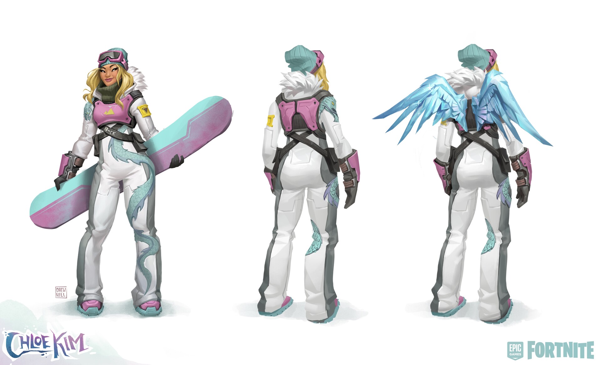 Drew Hill - Chloe Kim Fortnite Skin