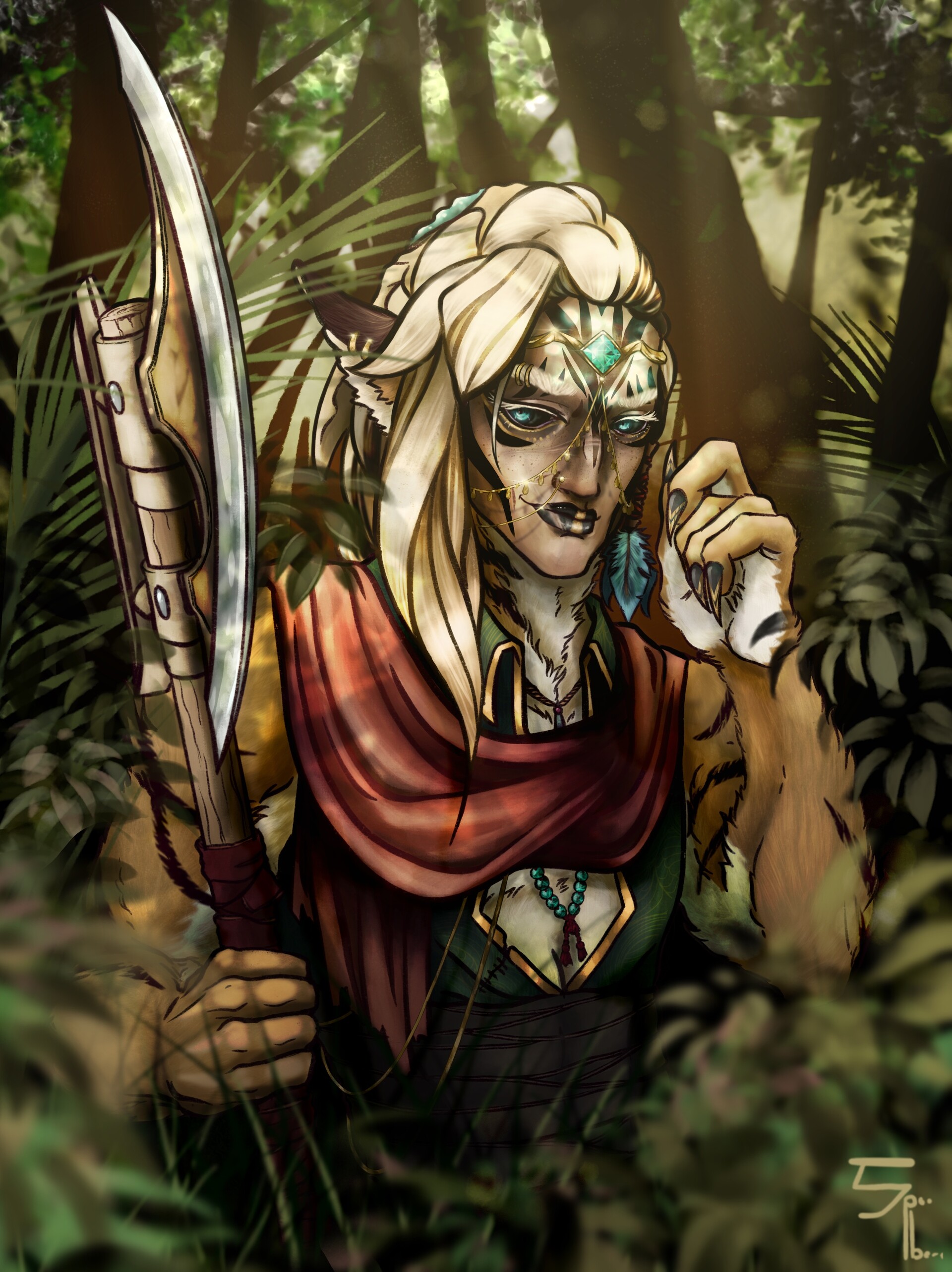 ArtStation Theophania Shifter Barbarian
