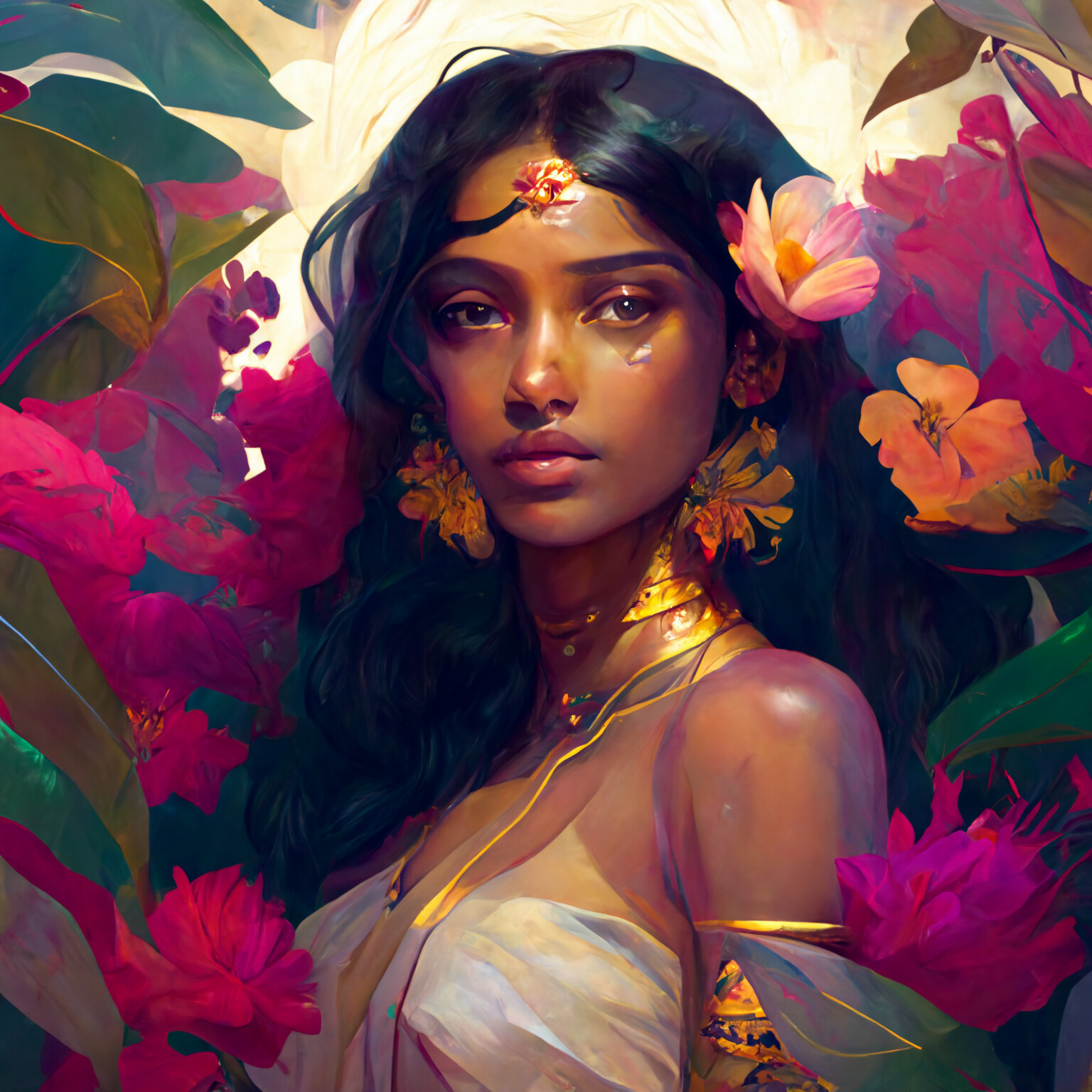 ArtStation - Beautiful taiml indian woman with slim waist