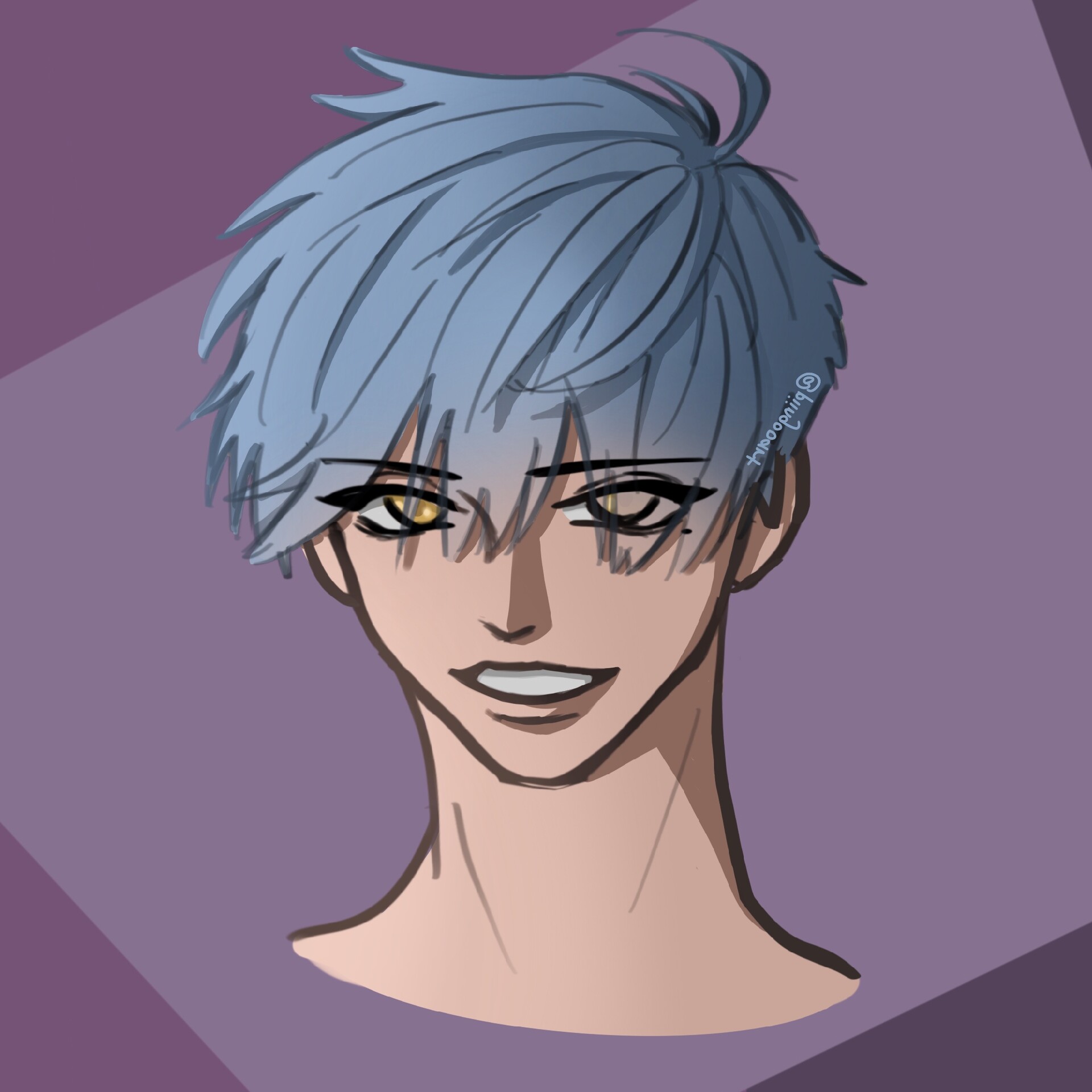ArtStation - Blue Hair Guy