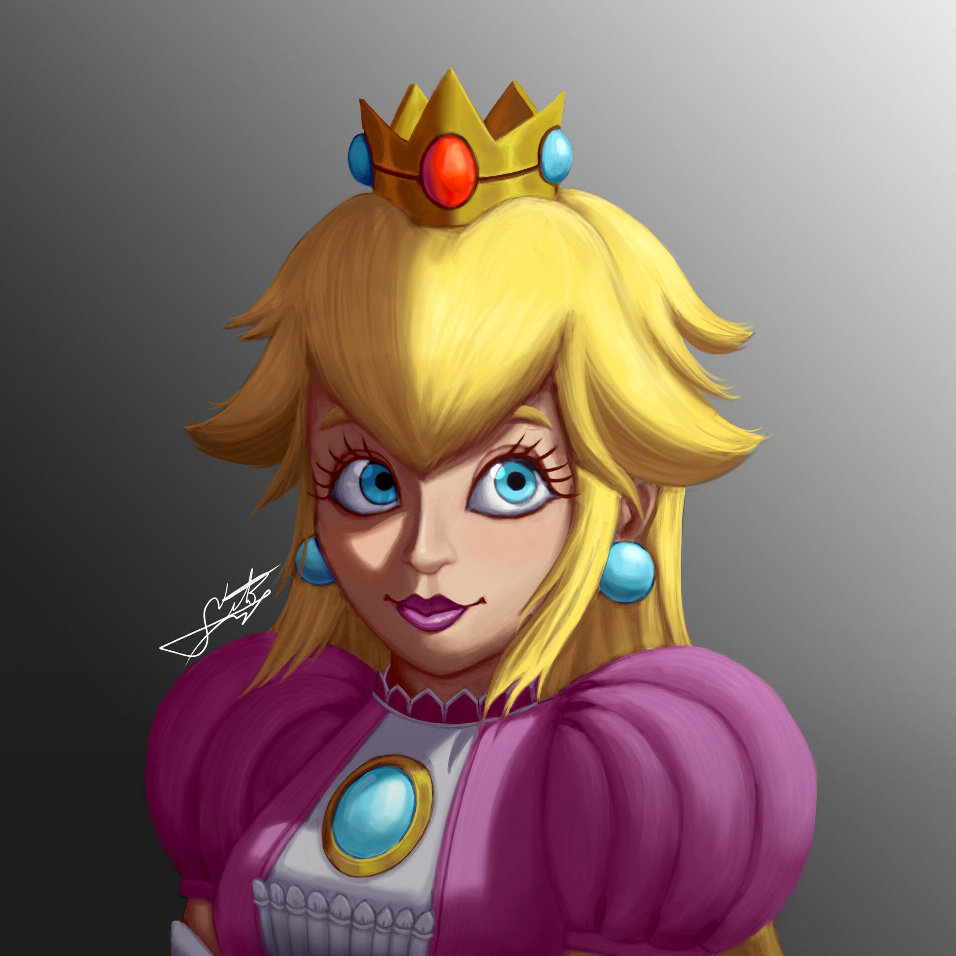 ArtStation Princess Peach fanart